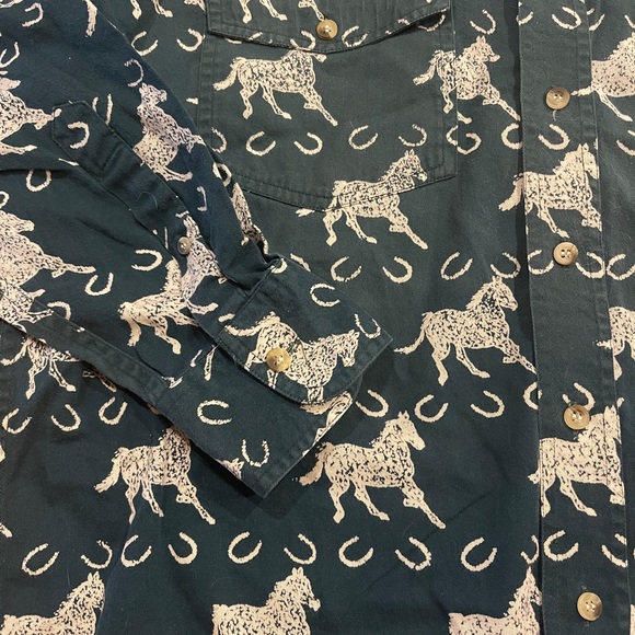 Crazy Cowboy Long Sleeve Rodeo Button-Up Shirt - Picture 2 of 5